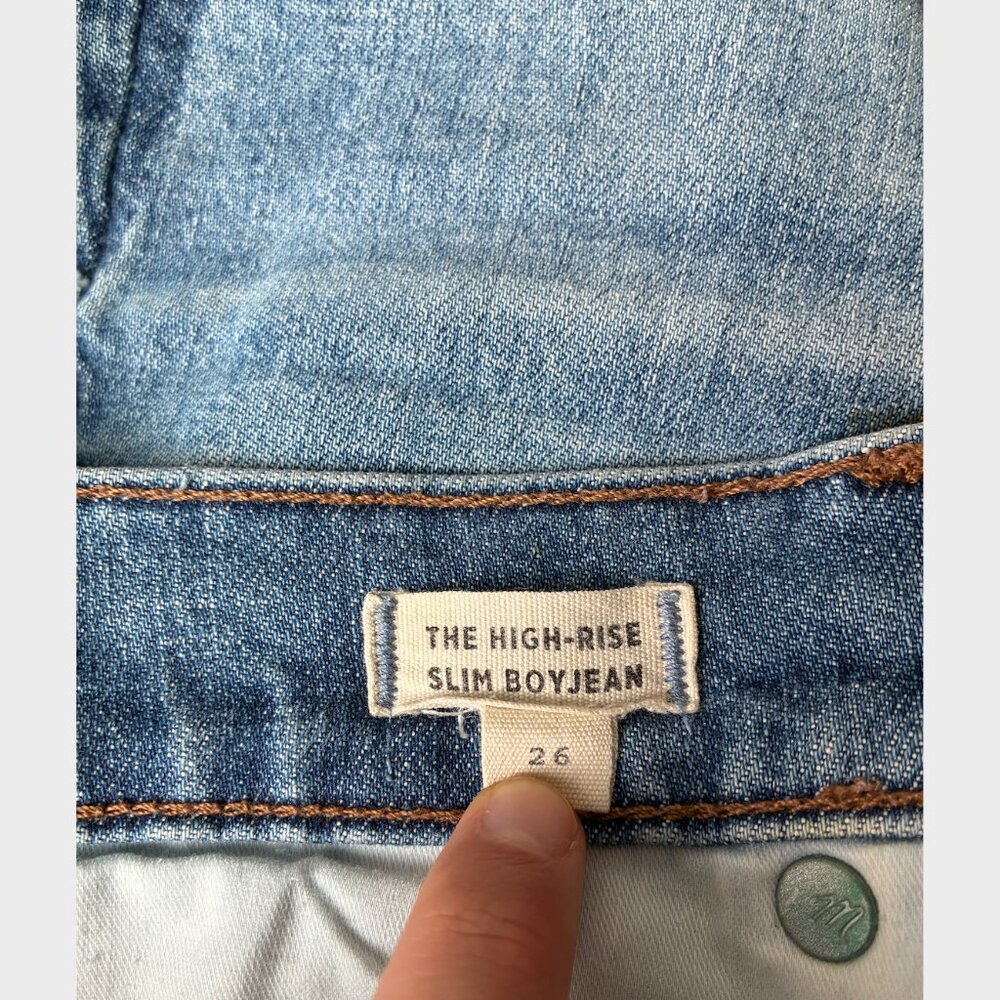 Madewell High-Rise Slim Boyjean - Size 26 - Picture 12 of 12